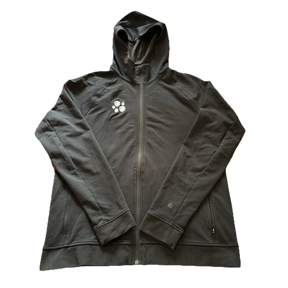 Lululemon City Sweat Zip Hoodie Activewear Men Black On The Move Sz L Gym Layer